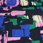 Preview: Leichte Baumwolle farbige Flächen rosa grün blau schwarz